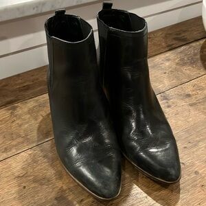 Lucky Brand Black Leather Booties
